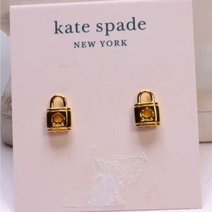 Kate Spade Lock and Spade Post Stud Earrings
